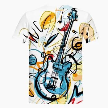 2020 nove Glasbe Notetion 3d print majica s kratkimi rokavi Moški Ženske hip hop moda obleko Harajuku t-shirt majice Kratek rokav homme majica s kratkimi rokavi