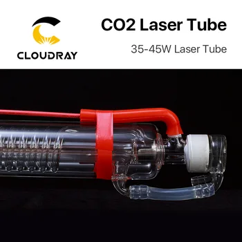 Cloudray 40W Co2 Laser Nadgrajeno Kovinsko Glavo Cevi 700 MM Steklene Cevi za luči za CO2 Laser Graviranje Rezanje