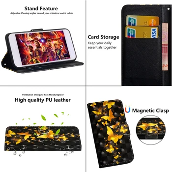 Flip Usnjena torbica Za Xiaomi 10X 10 Pro Poco X2 Primeru Za Xiaomi Redmi K30 Pro Opomba 9 Pro Max Kritje 3D panda Denarnico, Telefon Primeru