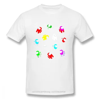 PatternAnime Oblačila Design Med NAS Online Multiplayer Socialne Olajšave Igra Bombaž Moški T-Shirt