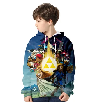 Srčkan Harajuku 3D Tiskanja Hoodies The Legend of Zelda Kpop Majica essentials Visoke Kakovosti Trenirko Fant Dekle Unisex Vrhovi 2020