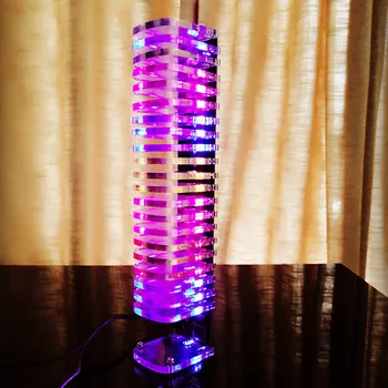 Svetloba Kocke Kit 21-segment Audio Optični Stolpec Deli LED Glasba Spektra za Vgradnjo DIY