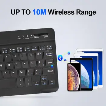 Tipkovnico Bluetooth Mini Brezžična Tipkovnica Tipkovnica Wireless PC Telefon, iPad, Polnilne, Brezšumno Tipkovnice Bluetooh