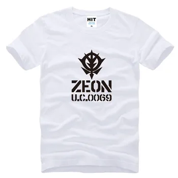 Zeon Anime Logotip, ki je Natisnjena Moški Moški Majica s kratkimi rokavi Tshirt Moda Novi Kratki Rokav O Vratu Bombaža T-shirt Tee Camisetas Hombre
