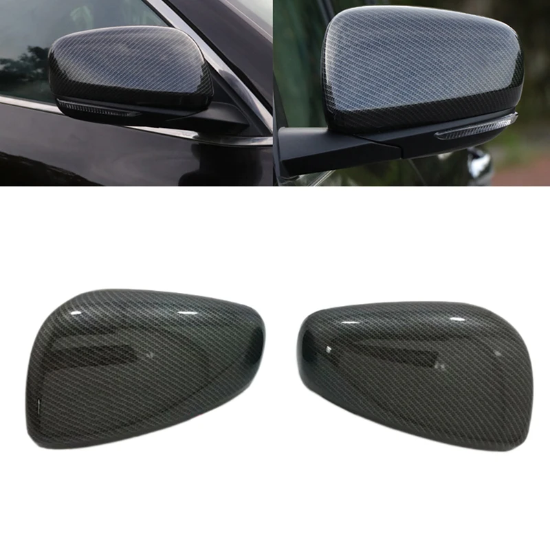 2 Kos ABS Ogljikovih Vlaken Avto Rearview Mirror Lupini Strani Vzvratno Ogledalo, Zaščitni Pokrov, Pribor Za Renault Koleos 2016-2018